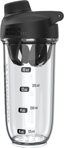 Under Armor UA 24oz Clarity Shaker Bottle Clear/Black Osfa in Saudi Arabia