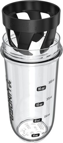 Under Armor UA 24oz Clarity Shaker Bottle Clear/Black Osfa in Saudi Arabia