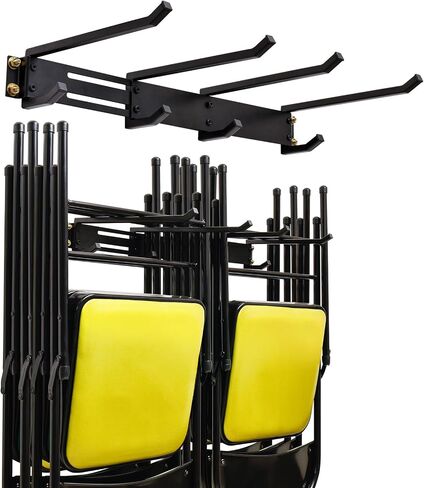 Folding Chair Storage Hangers Garage Wall Mounted, Heavy Duty Garden Tool Storage Rack, Garage Hooks for Ladders, Chairs, Shovels, Broom, Power Tools,Holds up to 300 lbs in Saudi Arabia
