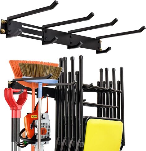 Folding Chair Storage Hangers Garage Wall Mounted, Heavy Duty Garden Tool Storage Rack, Garage Hooks for Ladders, Chairs, Shovels, Broom, Power Tools,Holds up to 300 lbs in Saudi Arabia