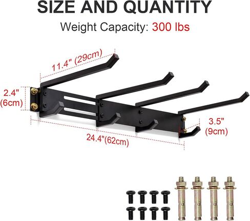 Folding Chair Storage Hangers Garage Wall Mounted, Heavy Duty Garden Tool Storage Rack, Garage Hooks for Ladders, Chairs, Shovels, Broom, Power Tools,Holds up to 300 lbs in Saudi Arabia