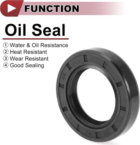 5 PCS عمود دوار ختم الزيت عالي الضغط ختم 32x52x10mm النتريل الأسود 70 المطاط in Kuwait