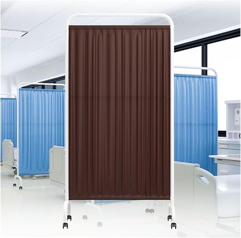 Single-Piece Privacy Screen,Room Divider with Casters,DIY Standing Door Partition,Create Privacy Space for Classroom Hospital Clinic(Color 6,3-Panel) in Saudi Arabia
