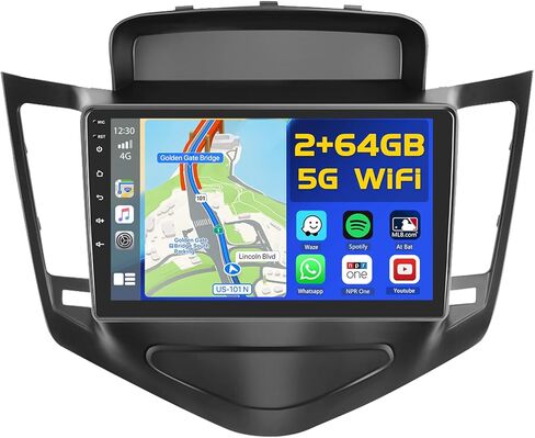 4+64GB Android 15 Car Stereo لـ Chevy Cruze 2009-2015 Wireless Carplay Android Auto Auto 9 "شاشة تعمل بالسيارة مع مجموعة GPS WiFi Bluetooth SWS DSP EQ Link Camera in Saudi Arabia