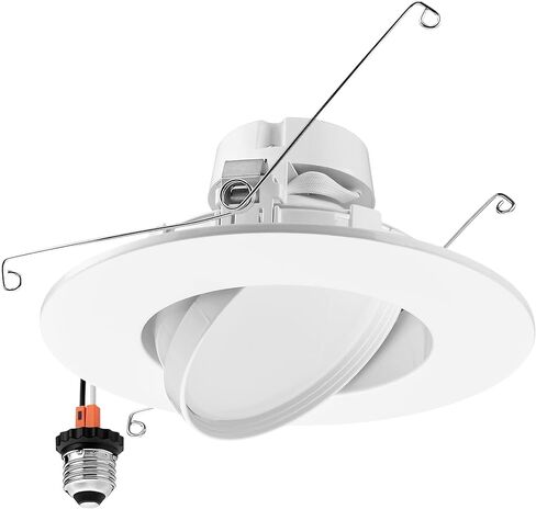 Maxxima 5 "و 6" LED قابلة للتدوير Retrofit Gimbal - 1200 لومن ، 11 واط ، قابلة للذات ، 5 CCT 2700K/3000K/3500K/4000K/5000K ، مصباح السقف المريح ، مثالي للمطابخ وغرف الطعام in Kuwait