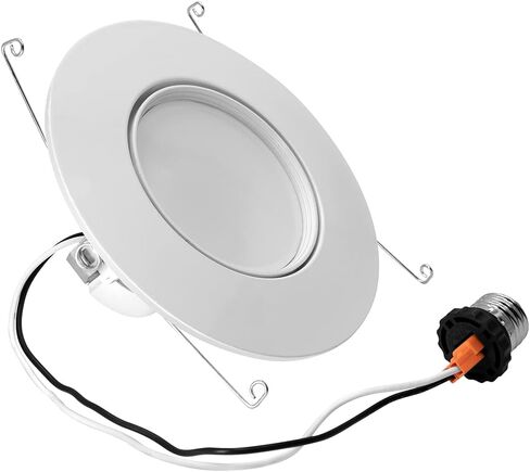 Maxxima 5 "و 6" LED قابلة للتدوير Retrofit Gimbal - 1200 لومن ، 11 واط ، قابلة للذات ، 5 CCT 2700K/3000K/3500K/4000K/5000K ، مصباح السقف المريح ، مثالي للمطابخ وغرف الطعام in Kuwait