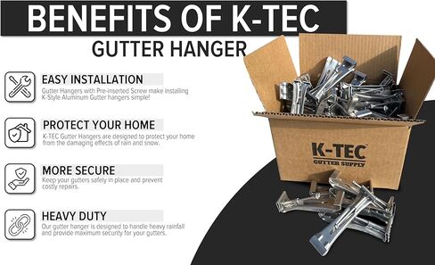 شماعات الحضيض المخفية - أقواس مزراب شاقة 6 بوصات - 25 حزمة in Kuwait