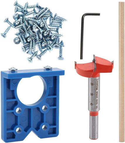Fydun Hinge Hole Opener Accuracy Locator Drill Drilling Jig for Cabinet Door Woodworking 35mm in Saudi Arabia