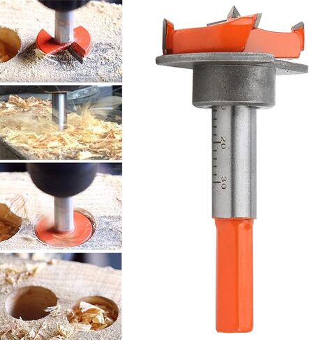 Fydun Hinge Hole Opener Accuracy Locator Drill Drilling Jig for Cabinet Door Woodworking 35mm in Saudi Arabia