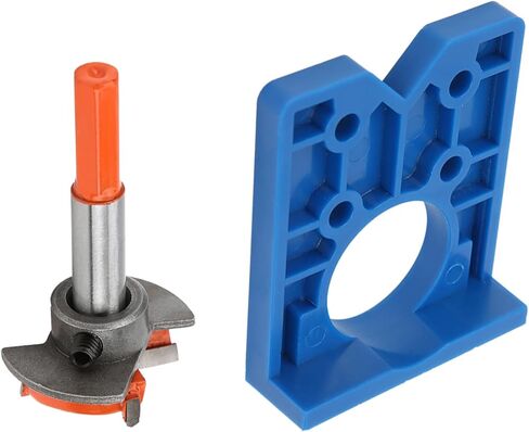 Fydun Hinge Hole Opener Accuracy Locator Drill Drilling Jig for Cabinet Door Woodworking 35mm in Saudi Arabia