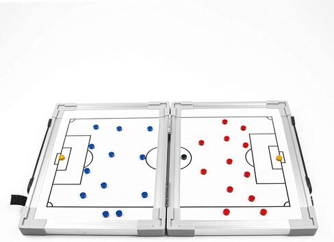 Soccer Innovations Hinged Magnetic Tactic Coaching Board, Extremely Portable Dry Erase White Board for Soccer Coaches of All Levels to Perform Tactical Analysis. in Saudi Arabia