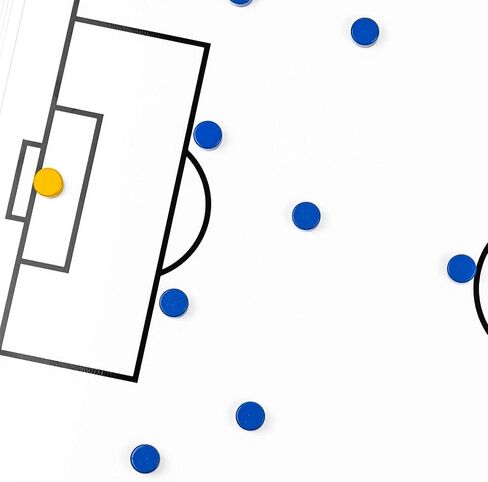 Soccer Innovations Hinged Magnetic Tactic Coaching Board, Extremely Portable Dry Erase White Board for Soccer Coaches of All Levels to Perform Tactical Analysis. in Saudi Arabia