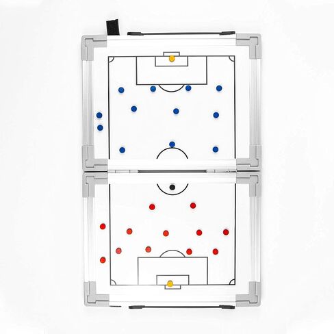 Soccer Innovations Hinged Magnetic Tactic Coaching Board, Extremely Portable Dry Erase White Board for Soccer Coaches of All Levels to Perform Tactical Analysis. in Saudi Arabia
