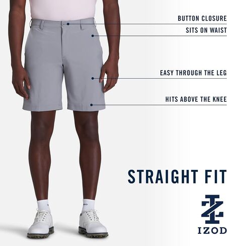 Izod Mens Golf 9.5 "Swingflex تمتد مستقيمًا مناسبًا in Saudi Arabia