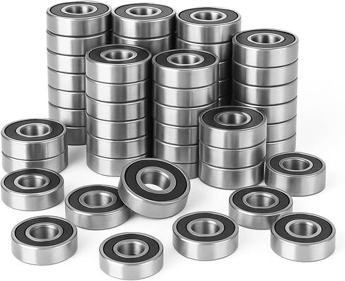 100 Pack 608 2RS Bearings, 8x22x7mm Skateboard Bearings Ball Bearing for Electric Motor Skateboards Scooters Longboard Wheel Hub in Saudi Arabia