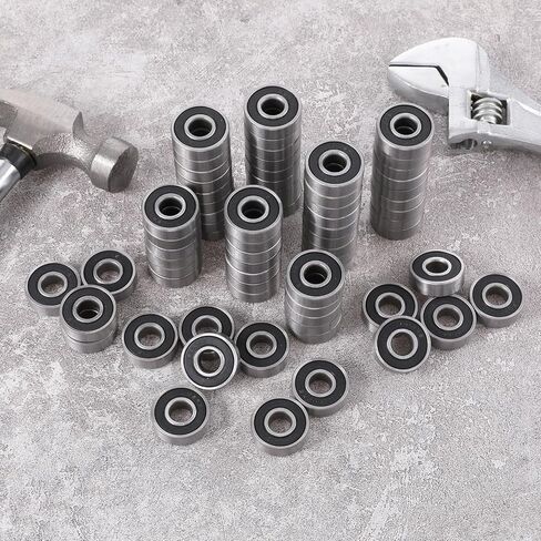 100 Pack 608 2RS Bearings, 8x22x7mm Skateboard Bearings Ball Bearing for Electric Motor Skateboards Scooters Longboard Wheel Hub in Saudi Arabia
