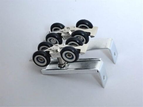 Doors Pulley Sliding Doors Hanging Rail Wheel Small Size for One Door 30 X 30 Hanging Rail 1 Sets in Saudi Arabia