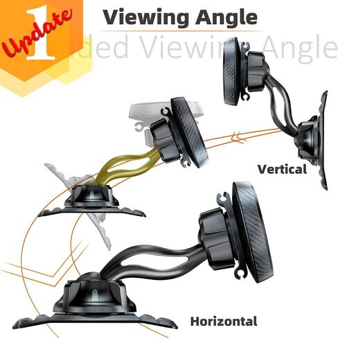 eSamcore Replacement 3.M. VHB Adhesive Pad Double 360° Rotating Dashboard Car Mount Base [Size: 1.5" X 2.6"] [3-Pack] in Kuwait