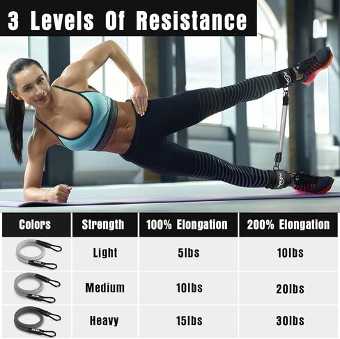 نطاقات مقاومة الكاحل مع الأصفاد ، عصابات الكاحل للعمل ، الساق والغلوت ، عصابات التمرين للنساء والرجال ، والبدءات ، ورفع المؤخرة ، والتدريب على اللياقة البدنية ، ومعدات الصالة الرياضية المنزلية in Kuwait