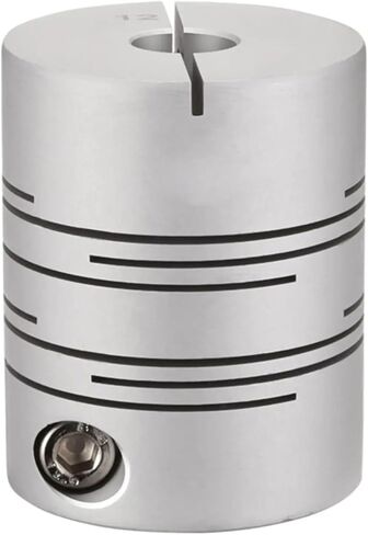D16L23 CIC Aluminum Alloy Parallel Line Coupling D16L23 3/4/5/6/6.35mm Clamping Groove Coupling Elastic Coupling 1Pcs(6.35x6.35) in Saudi Arabia
