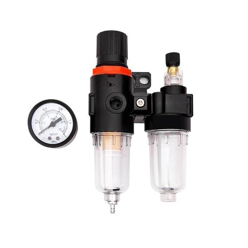 AFC2000 Filter for Compressor Oil Water Separator Regulator Trap Filter Airbrush Air Pressure Reducing Valve(AFC2000 10mm Fitting) in Kuwait