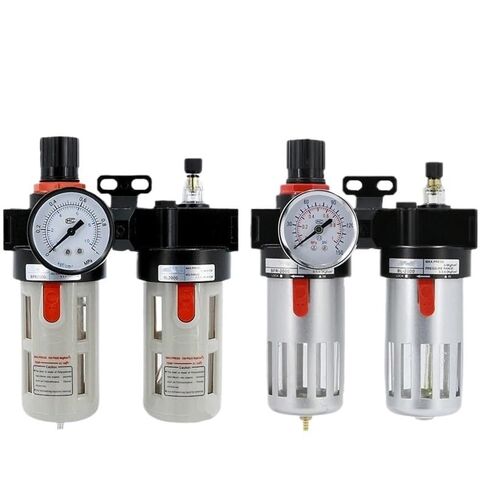 BFC2000 BFC3000 BFC4000 1/4 3/8 1/2 Air Compressor Oil Water Separator Filter Regulator Preparation Unit FRL Combination(Brown,3000) in Saudi Arabia