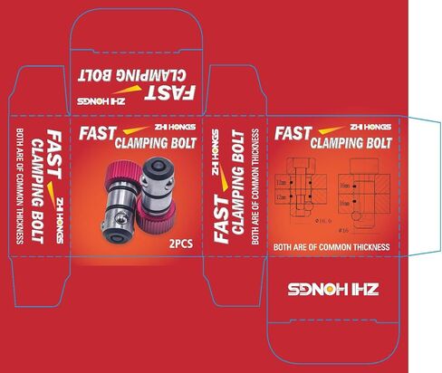 2 Pack Quick Release Pin, Diameter 16mm Total Length 44mm(1.73"), Effective Length 24mm(0.95"),Ball Lock pin，Workbench Locator for Factory & Home DIY Fast Clamping Bolt in Saudi Arabia