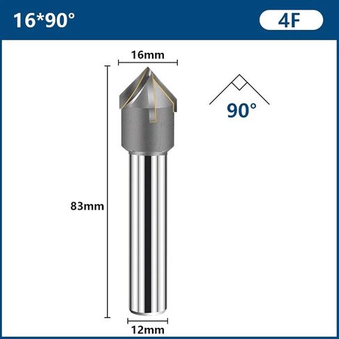 شارع مع كربيد النحاس 16-40 مم 60/90 درجة أدوات المعادن شطب 1pcs (30x90deg x6fx12mm) in Saudi Arabia