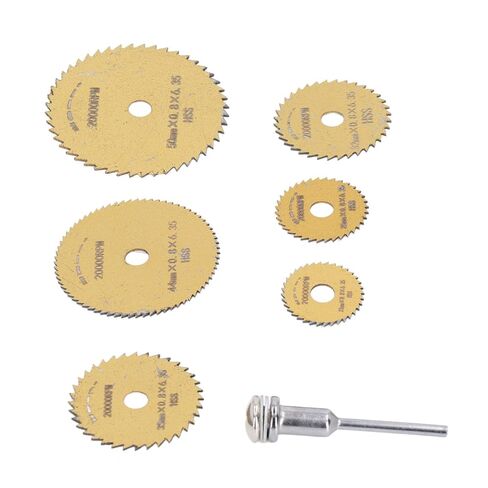 مجموعة من 7 قطع HSS رأى فائقة القطع الرفيعة المقطوعة المنشار الدائري للنجارة مع قضيب لخشب PVC HSS المنشار المنشار في ظل المنشار in Saudi Arabia