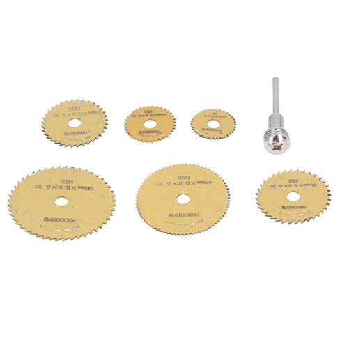 مجموعة من 7 قطع HSS رأى فائقة القطع الرفيعة المقطوعة المنشار الدائري للنجارة مع قضيب لخشب PVC HSS المنشار المنشار في ظل المنشار in Saudi Arabia