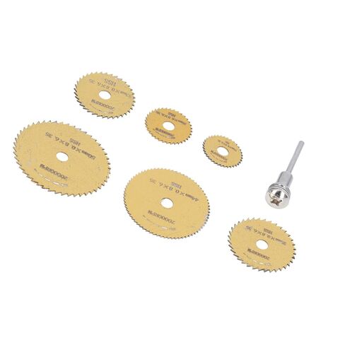 مجموعة من 7 قطع HSS رأى فائقة القطع الرفيعة المقطوعة المنشار الدائري للنجارة مع قضيب لخشب PVC HSS المنشار المنشار في ظل المنشار in Saudi Arabia