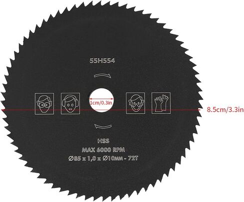 85 ملم 10 مم 72T HSS عجلة قرص المنشار الدائرية للمعادن الخشبية 85 ملم 10 مم 72T HSS عجينة قطع المنشار الدائرية للمعادن الخشبية هذا القطع والقطع. الأسنان يضمن سريعًا in Saudi Arabia