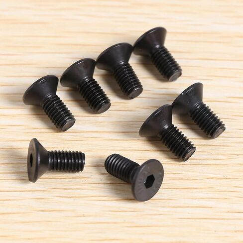 8 Pcs Black Bike Shoe Cleat Mounting Screw for SPD - Pedal Steel in Saudi Arabia