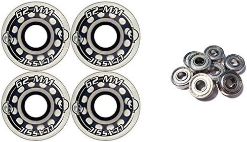 ألواح التزلج TGM Kryptonics الكلاسيكية 62 مم 78A Clear Longboard Skate عجلات + ABEC 9 محامل in Saudi Arabia