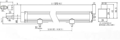 KTC1-150mm آلة صب آلة سحب نوع قضيب السحب من نوع المستشعر الإزاحة الخطي in Saudi Arabia