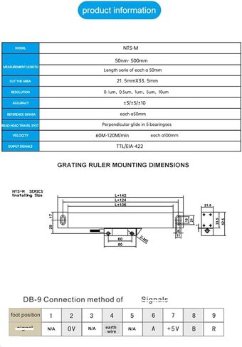 إزاحة مستشعر الحاكم الصريف NT-M-5UM ENCODER 450MM-1000MM 5VDC (سفر 900 مم) in Saudi Arabia