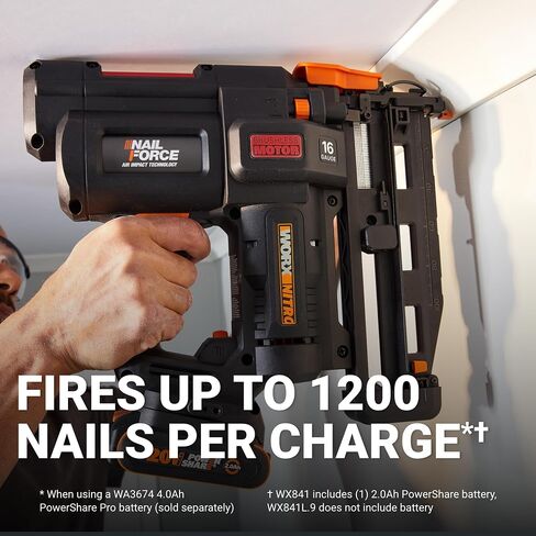 Worx WX840L.9 20V Power Share Cordless 18 Gauge Nail & Staple Gun (Tool Only) in Saudi Arabia