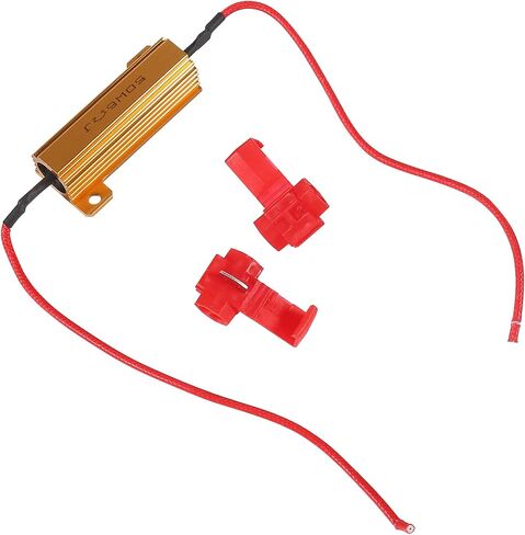 4pcs 50w 6ohm مقاوم الإشارة بدوره LED Fix Fast Flash Error Code Flickering مقاومات استبدال السيارات لأضواء LED مؤشر وحدات التحكم في المصابيح الأمامية in Kuwait