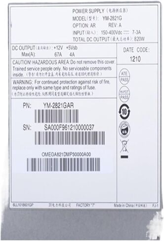 1pc PSU for 3Y 820W Power Supply YM-2821G in Saudi Arabia