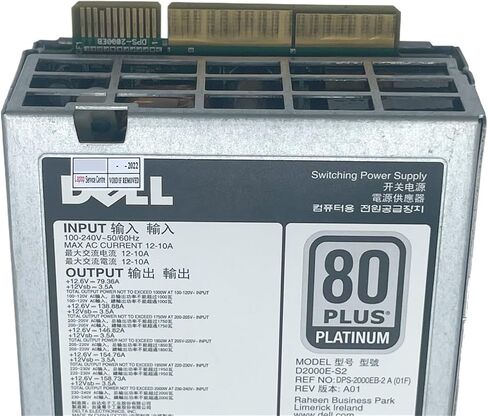 1pc ETH PSU for R840 R940 R740XD T640 2000W Server Epp Power Supply D2000E-S2 CN-0XYK93 0XYK93 XYK93 in Saudi Arabia