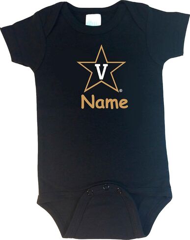 Vanderbilt Commodores Personalized Color Baby Onesie in Saudi Arabia