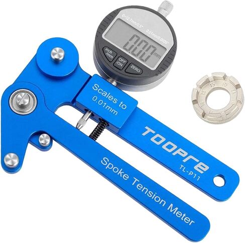 Bikes Tension Meter Spokes Calibration Tool Durable Road Bike Indicator Meter Mountain Bike Rim Adjustment Tensiometer Bike Aluminum Alloy in Saudi Arabia