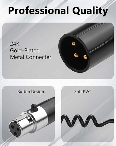 cerrxian mini xlr أنثى إلى xlr الذكور ملفوف 3 دبوس إلى 4 دبوس كابل الميكروفون mini للميكروفونات والخلاطات 1.64 قدم in Saudi Arabia