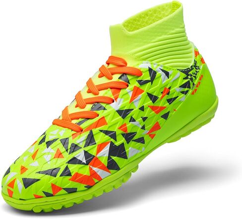 DREAM PAIRS Boys Girls Indoor Soccer Shoes High Top Football Turf Futsal Shoes for Little/Big Kid in Saudi Arabia