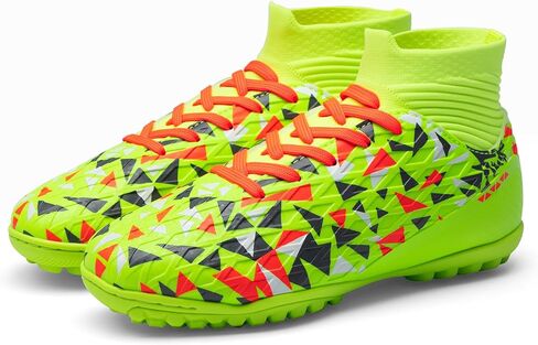 DREAM PAIRS Boys Girls Indoor Soccer Shoes High Top Football Turf Futsal Shoes for Little/Big Kid in Saudi Arabia