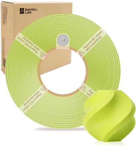PLA Basic Refill Filament 1.75mm High-Speed, Easy to Print, Eco Friendly with RFID for Bambu Lab X1, X1C, P1S, P1P,A1, A1 MINI AMS 1KG (2.2lbs) Exclude Spool +/- 0.03mm (Bamboo Green 10501) in Kuwait