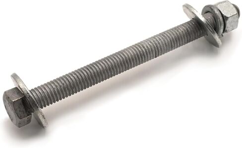 3/8 "-16 × 1 Hot Glvanized Hex Brott Kit (50 مجموعة) W/ 100 غسالة مسطحة ، 50 صواميل ، 50 غسالات قفل تقسيم. الصف A307 ، الخيط الكامل - بواسطة Fastener Depot ، LLC in Saudi Arabia