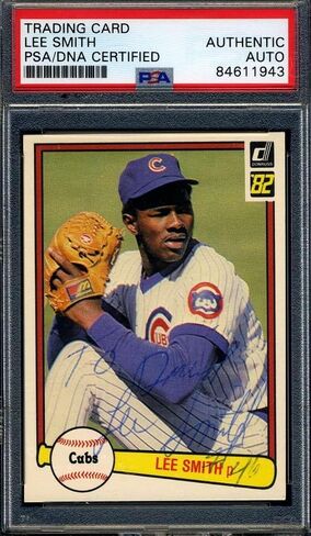 وقع Lee Smith PSA DNA COA 1982 Donruss Rookie Autograph - بطاقات موقعة للبيسبول in Saudi Arabia