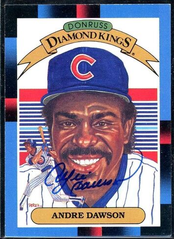 بطاقة Andre Dawson DK 1988 Donruss #9 توقيع COA JSA - بطاقات موقعة للبيسبول in Saudi Arabia