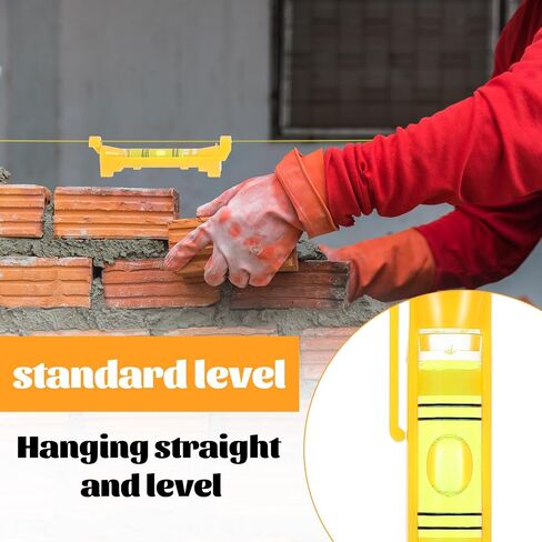 5PCS String Line Level Mini Hanging String Level Tools Bubble Spirit Post Level Measuring Layout Tools for Building Trades Bricklaying Tiling Engineering Surveying Metalworking(Yellow) in Saudi Arabia